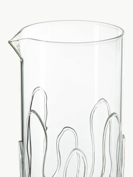 Mondgeblazen karaf Doodle met structuurpatroon, 1.2 L
