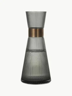 Mondgeblazen karaf Grand Cru van rookglas, 1 L