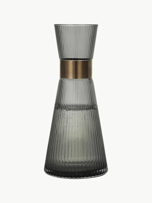 Mondgeblazen karaf Grand Cru van rookglas, 1 L