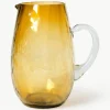 Mondgeblazen karaf Hammered, 2 L