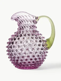 Mondgeblazen karaf Hobnail, 2 L