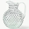 Mondgeblazen karaf Hobnail, 2 L