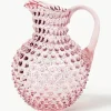 Mondgeblazen karaf Hobnail, 2 L