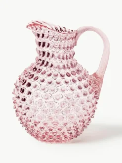 Mondgeblazen karaf Hobnail, 2 L