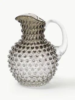 Mondgeblazen karaf Hobnail, 2 L