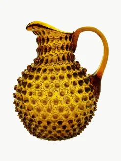 Mondgeblazen karaf Hobnail, 2 L