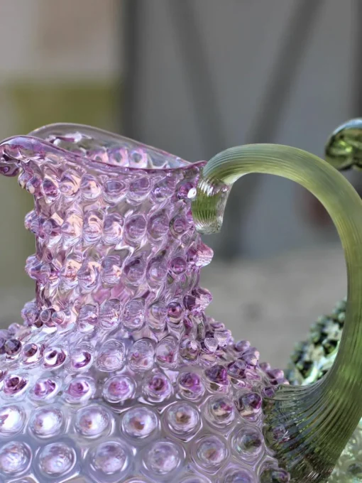 Mondgeblazen karaf Hobnail, 2 L