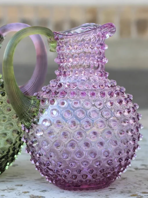 Mondgeblazen karaf Hobnail, 2 L