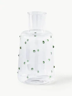 Mondgeblazen karaf Nob van borosilicaatglas, 2 L