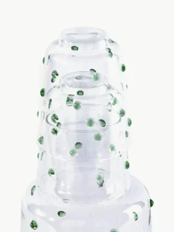 Mondgeblazen karaf Nob van borosilicaatglas, 2 L