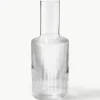 Mondgeblazen karaf Ripple met groefreliëf, 1 L