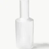 Mondgeblazen karaf Ripple met groefreliëf, 1 L