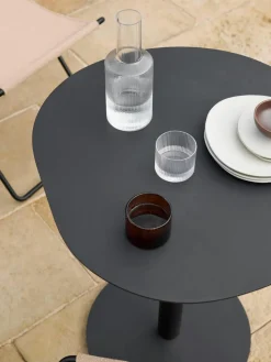 Mondgeblazen karaf Ripple met groefreliëf, 1 L