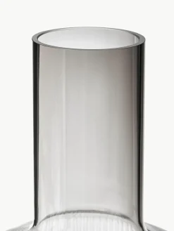 Mondgeblazen karaf Ripple met groefreliëf, 1 L
