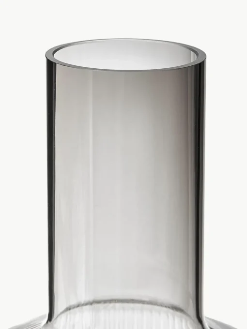 Mondgeblazen karaf Ripple met groefreliëf, 1 L