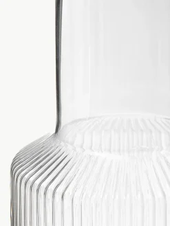 Mondgeblazen karaf Ripple met groefreliëf, 1 L