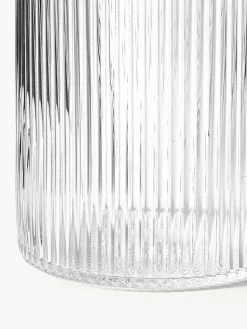 Mondgeblazen karaf Ripple met groefreliëf, 1 L