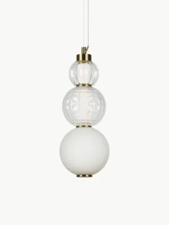 Mondgeblazen kleine LED hanglamp Collar