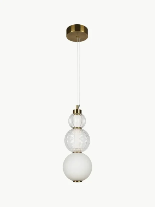 Mondgeblazen kleine LED hanglamp Collar
