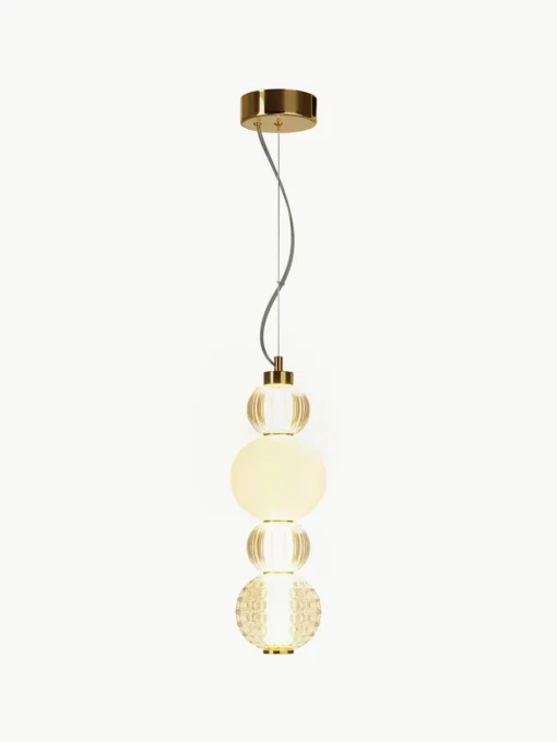 Mondgeblazen kleine LED hanglamp Collar