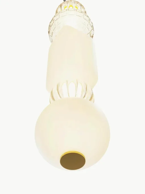 Mondgeblazen kleine LED hanglamp Collar