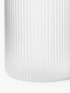 Mondgeblazen kleine waterkaraffen Ripple met waterglas, set van 2