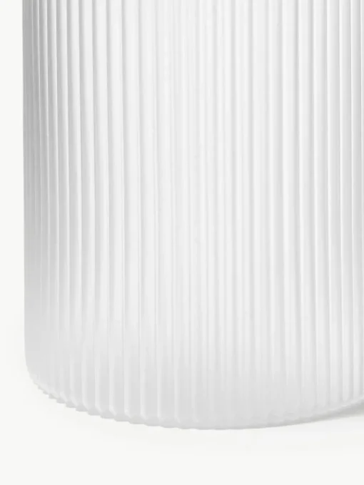 Mondgeblazen kleine waterkaraffen Ripple met waterglas, set van 2