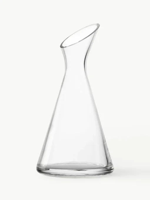 Mondgeblazen kristalglazen waterkaraf One, 1 L