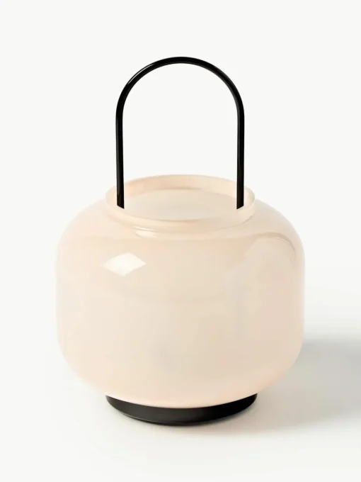 Mondgeblazen lantaarn Lumino, H 26 cm