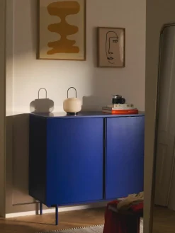 Mondgeblazen lantaarn Lumino, H 26 cm