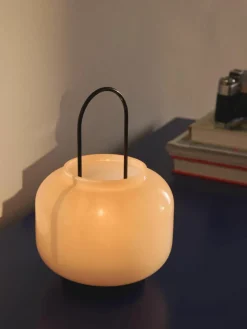 Mondgeblazen lantaarn Lumino, H 26 cm