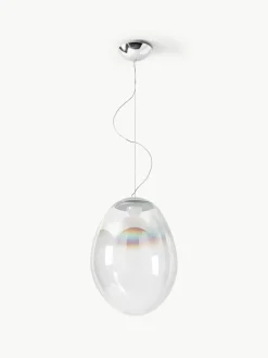 Mondgeblazen LED hanglamp Stellar Nebula, dimbaar, Ø 40 cm