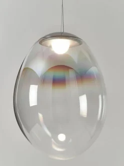Mondgeblazen LED hanglamp Stellar Nebula, dimbaar, Ø 40 cm