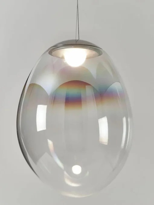 Mondgeblazen LED hanglamp Stellar Nebula, dimbaar, Ø 40 cm