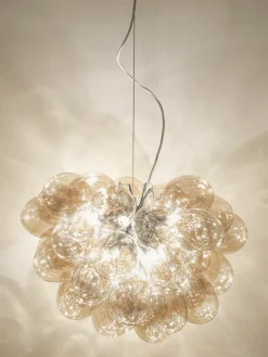 Mondgeblazen LED hanglamp Gross