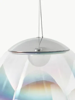 Mondgeblazen LED hanglamp Stellar Nebula, dimbaar, Ø 40 cm