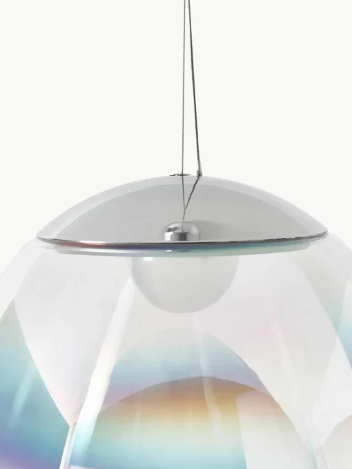 Mondgeblazen LED hanglamp Stellar Nebula, dimbaar, Ø 40 cm