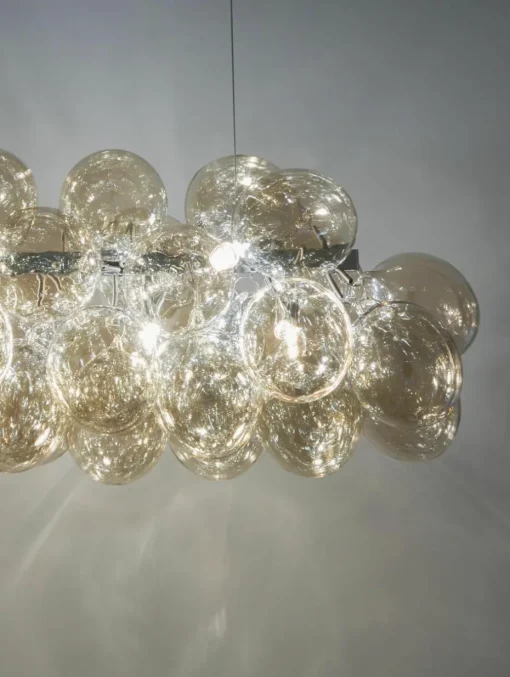 Mondgeblazen LED hanglamp Gross Bar