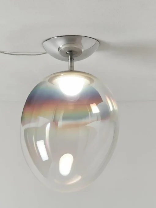 Mondgeblazen LED plafondlamp Stellar Nebula, dimbaar