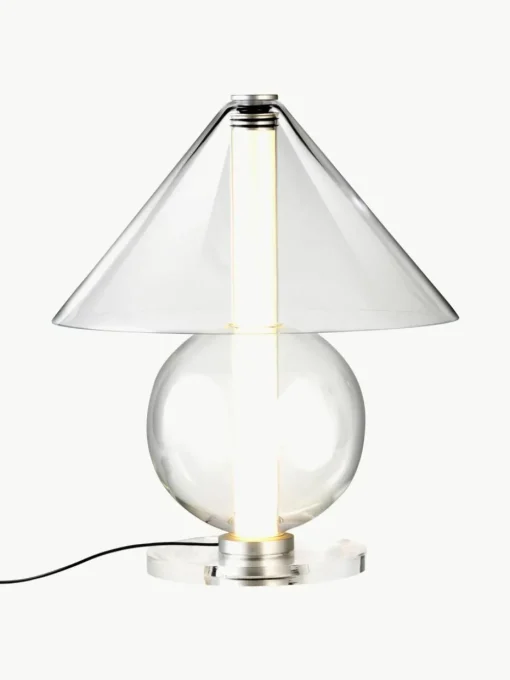Mondgeblazen LED tafellamp Fragile, dimbaar