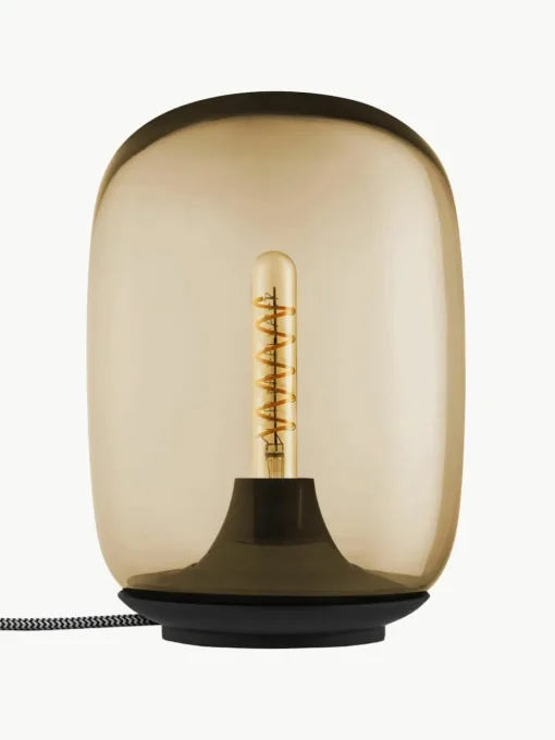 Mondgeblazen LED tafellamp Acorn, dimbaar