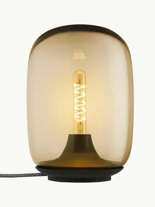 Mondgeblazen LED tafellamp Acorn, dimbaar
