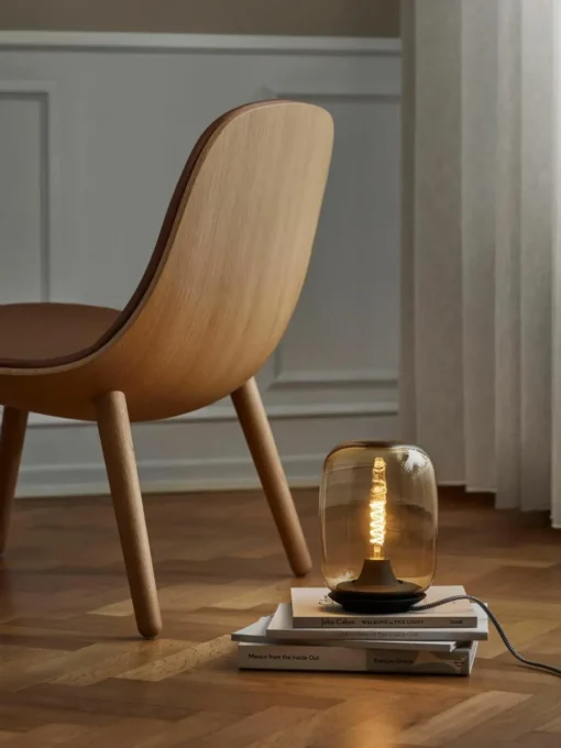 Mondgeblazen LED tafellamp Acorn, dimbaar
