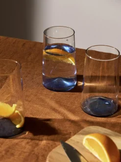 Mondgeblazen longdrinkglas Hadley, 4 stuks