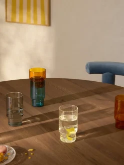 Mondgeblazen longdrinkglas Gustave, 4 stuks