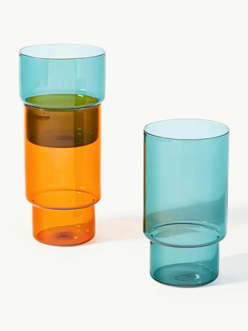 Mondgeblazen longdrinkglas Gustave, 4 stuks