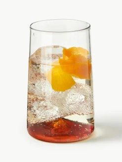 Mondgeblazen longdrinkglas Hadley, 4 stuks