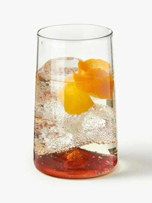 Mondgeblazen longdrinkglas Hadley, 4 stuks