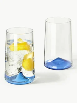 Mondgeblazen longdrinkglas Hadley, 4 stuks