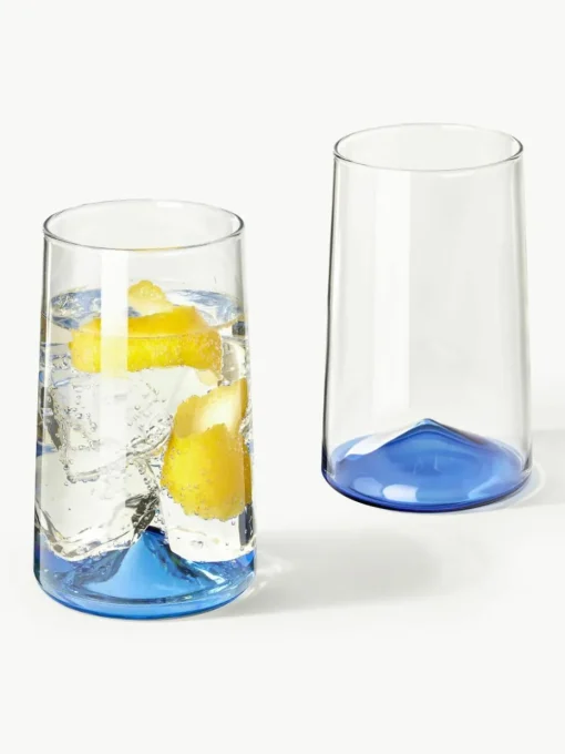 Mondgeblazen longdrinkglas Hadley, 4 stuks